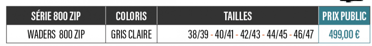 Waders 800 Zip Waders 800 Zip Mouches Devaux